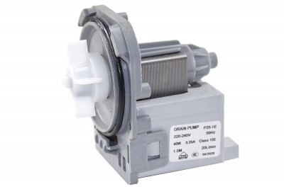 Насос пральної машини DRAIN PUMP P25-1E (220-240В 40Вт 0.25А) Class155 клеми ззаду (Китай)